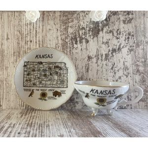Vintage Norcrest Kansas cup and saucer